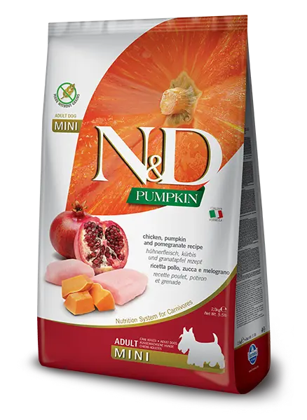 N&D Pumpkin Chicken & Pomegranate Adult Mini