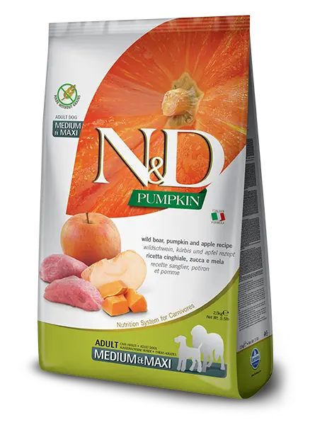 N&D Pumpkin Wild Boar & Apple Adult Medium & Maxi