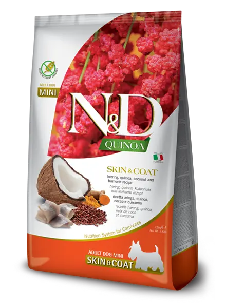 N&D Quinoa Skin & Coat Herring Mini